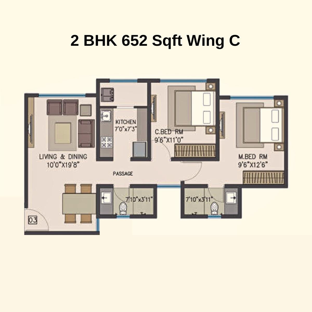 Pride-Panoroma-Typical-Floor-Plan-Wing-C-2-BHK-652-Sqft